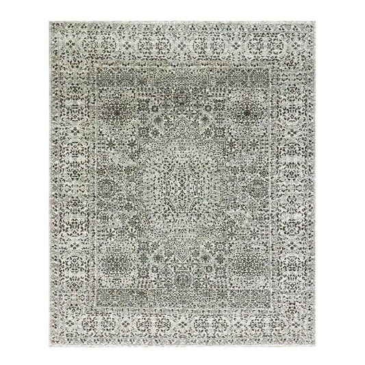 Mamluk Wool Hand Knotted Rug Ivory Ivory 8.1X10.0 -O079472