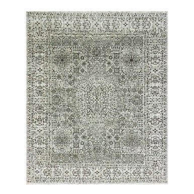 Mamluk Wool Hand Knotted Rug Ivory Ivory 8.1X10.0 -O079472