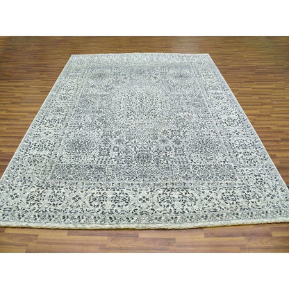 Mamluk Wool Hand Knotted Rug Ivory Ivory 8.1X10.0 -O079472