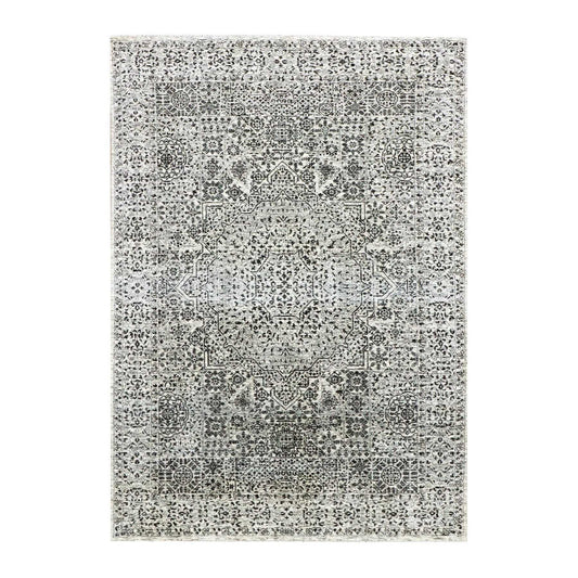 Mamluk Wool Hand Knotted Rug Ivory No Border 6.1X9.3 -O079473