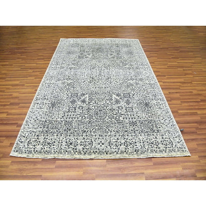 Mamluk Wool Hand Knotted Rug Ivory No Border 6.1X9.3 -O079473