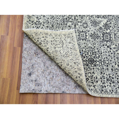 Mamluk Wool Hand Knotted Rug Ivory No Border 6.1X9.3 -O079473