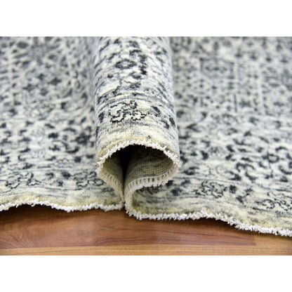 Mamluk Wool Hand Knotted Rug Ivory No Border 6.1X9.3 -O079473