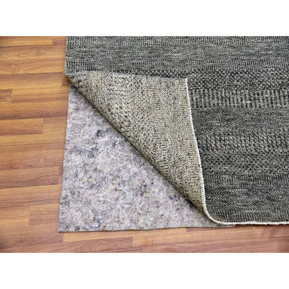 Modern and Contemporary Wool Hand Knotted Rug Grey No Border 4.2X6.0 -O079479