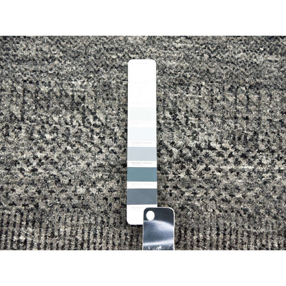 Modern and Contemporary Wool Hand Knotted Rug Grey No Border 4.2X6.0 -O079479