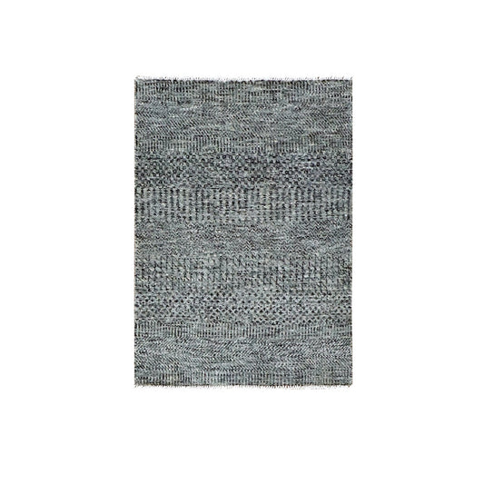 Modern and Contemporary Wool Hand Knotted Rug Grey No Border 2.1X3.0 -O079483
