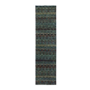 Modern and Contemporary Wool Hand Knotted Rug Brown No Border 2.6X9.10 -O079486