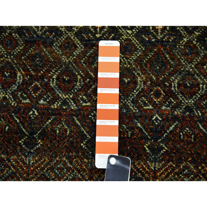 Modern and Contemporary Wool Hand Knotted Rug Brown No Border 2.6X9.10 -O079486