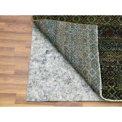 Modern and Contemporary Wool Hand Knotted Rug Brown 2.6x8.0 -O079492