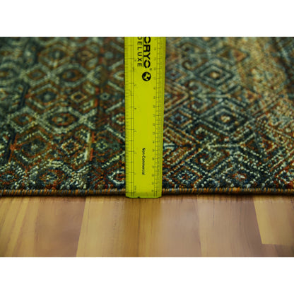 Modern and Contemporary Wool Hand Knotted Rug Brown 2.6x8.0 -O079492