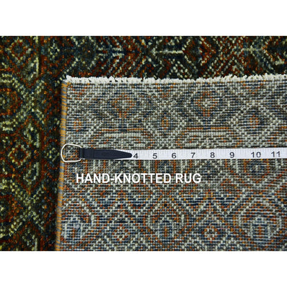 Modern and Contemporary Wool Hand Knotted Rug Brown 2.6x8.0 -O079492