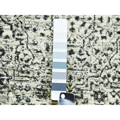 Mamluk Wool Hand Knotted Rug Ivory Ivory 2.6X6.0 -O079501