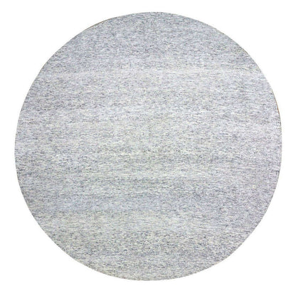 Modern and Contemporary Wool Hand Knotted Rug Grey No Border 11.2X11.2 -O079507