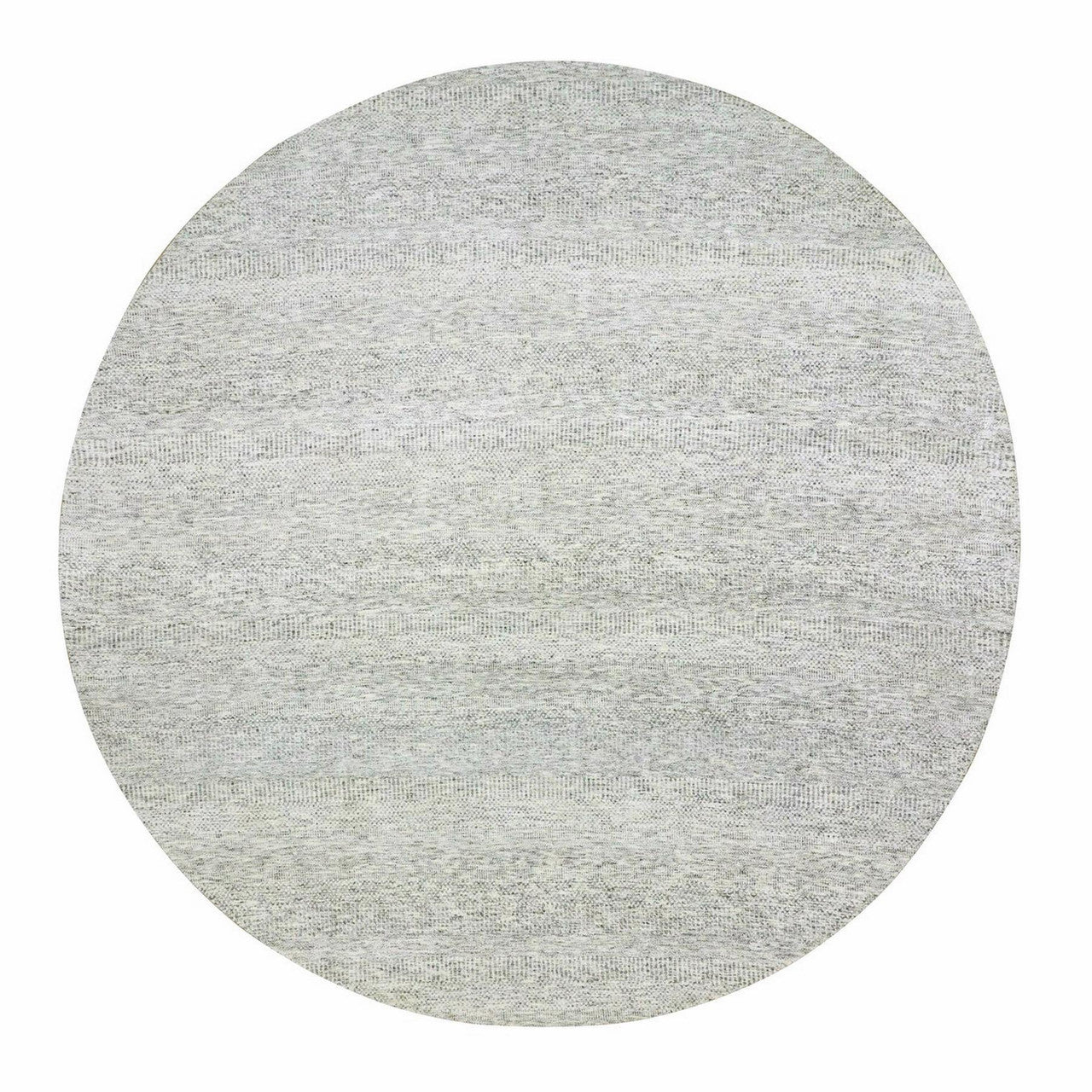 Gray 12'11" x 12'11" Modern and Contemporary Hand knotted Wool Rug - Sku: O079509