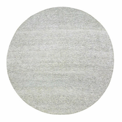 Modern and Contemporary Wool Hand Knotted Rug Grey No Border 12.11X12.11 -O079509