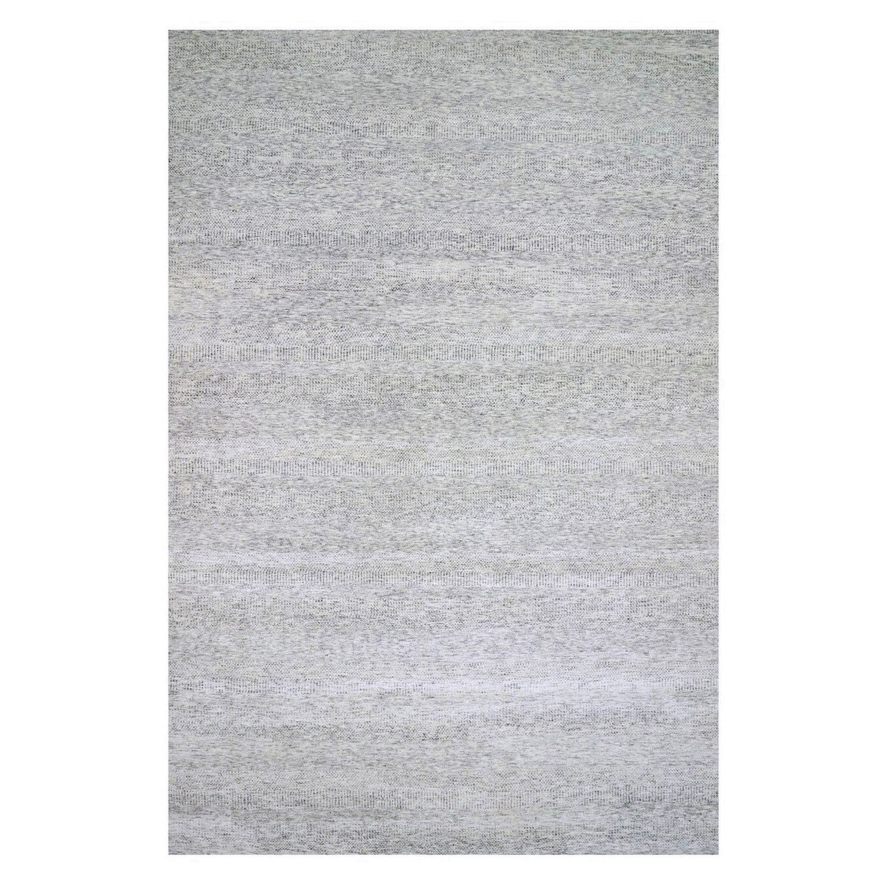 Gray 13'11" x 18'0" Modern and Contemporary Hand knotted Wool Rug - Sku: O079510