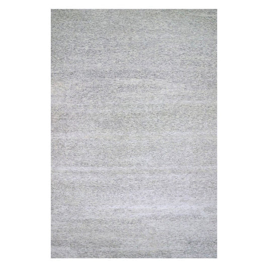 Modern and Contemporary Wool Hand Knotted Rug Grey No Border 13.11X18.0 -O079510