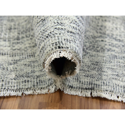 Modern and Contemporary Wool Hand Knotted Rug Grey No Border 13.11X18.0 -O079510