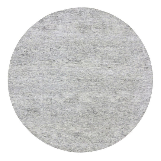 Modern and Contemporary Wool Hand Knotted Rug Grey No Border 8.9X8.9 -O079516