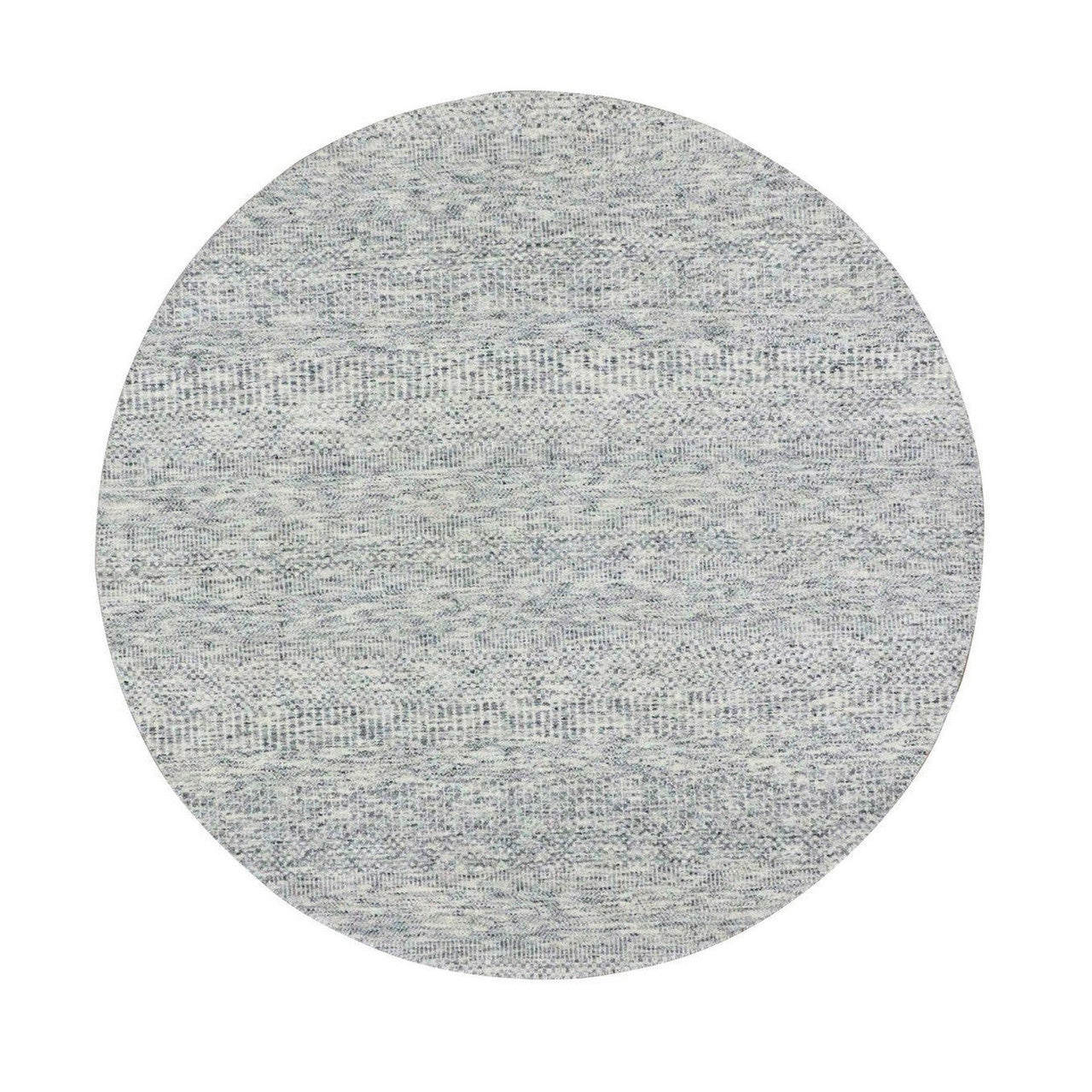Gray 5'9" x 5'9" Modern and Contemporary Hand knotted Wool Rug - Sku: O079519