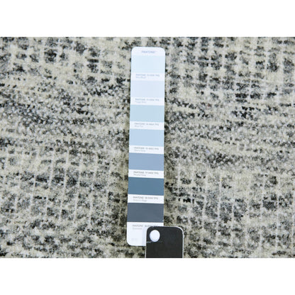 Modern and Contemporary Wool Hand Knotted Rug Grey No Border 5.9X5.9 -O079519