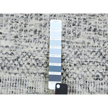 Modern and Contemporary Wool Hand Knotted Rug Grey No Border 2.11X5.1 -O079524