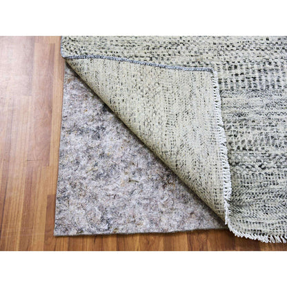 Modern and Contemporary Wool Hand Knotted Rug Grey No Border 2.6X20.5 -O079531