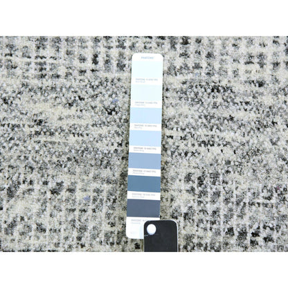 Modern and Contemporary Wool Hand Knotted Rug Grey No Border 2.6X23.4 -O079532