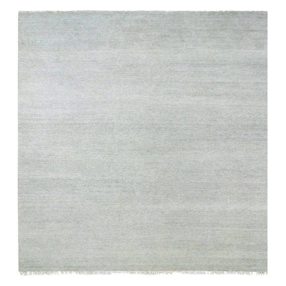 Modern and Contemporary Wool Hand Knotted Rug Grey No Border 12.0X12.4 -O079541