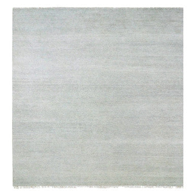 Modern and Contemporary Wool Hand Knotted Rug Grey No Border 12.0X12.4 -O079541