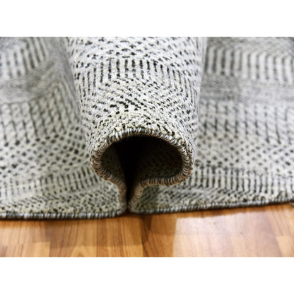 Modern and Contemporary Wool Hand Knotted Rug Grey No Border 9.8X9.9 -O079563