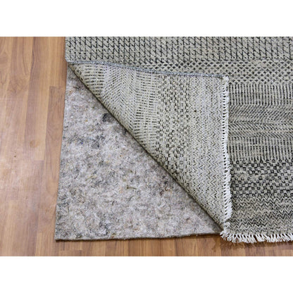 Modern and Contemporary Wool Hand Knotted Rug Grey No Border 2.5X24.3 -O079570