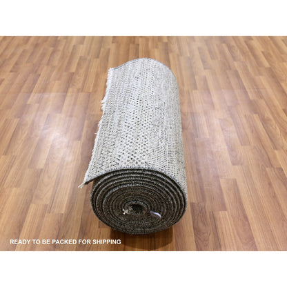 Modern and Contemporary Wool Hand Knotted Rug Grey No Border 2.5X24.3 -O079570