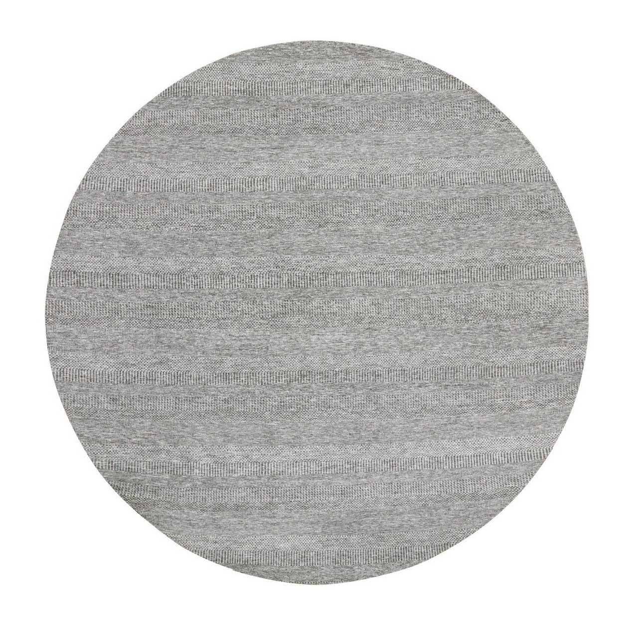 Gray 11'2" x 11'2" Modern and Contemporary Hand knotted Wool Rug - Sku: O079584