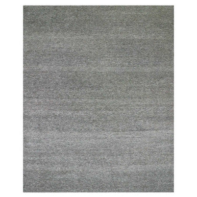 Modern and Contemporary Wool Hand Knotted Rug Grey No Border 12.2X15.2 -O079586
