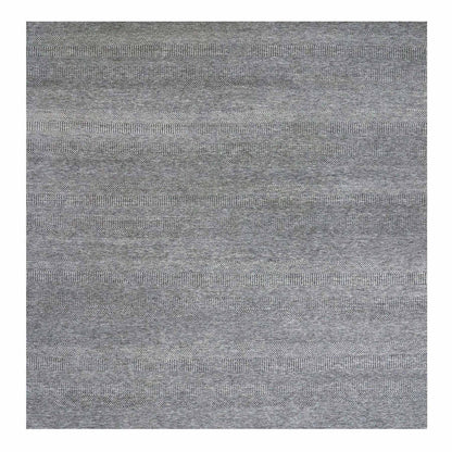 Modern and Contemporary Wool Hand Knotted Rug Grey No Border 12.0X12.2 -O079587