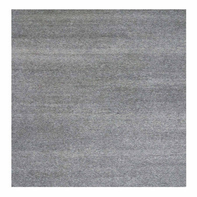 Modern and Contemporary Wool Hand Knotted Rug Grey No Border 12.0X12.2 -O079587