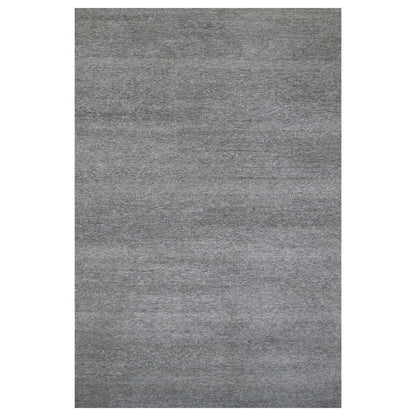Modern and Contemporary Wool Hand Knotted Rug Grey No Border 14.1X18.2 -O079588