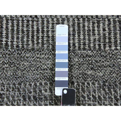 Modern and Contemporary Wool Hand Knotted Rug Grey No Border 3.1X5.0 -O079604