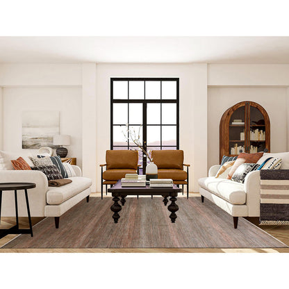 Modern and Contemporary Wool & Silk Hand Knotted Rug Grey No Border 8.1X10.2 -O079617