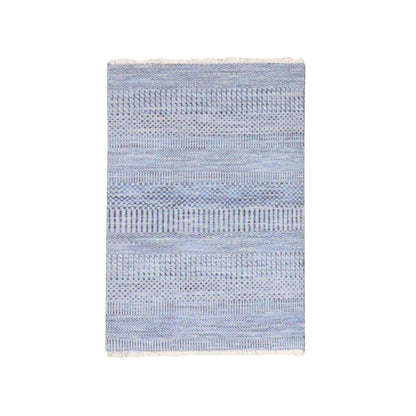 Modern and Contemporary Wool Hand Knotted Rug Grey No Border 2.1X3.3 -O079637