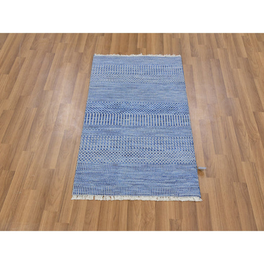 Modern and Contemporary Wool Hand Knotted Rug Grey No Border 2.1X3.3 -O079637
