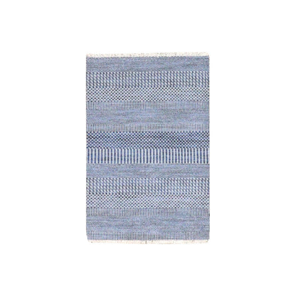Modern and Contemporary Wool Hand Knotted Rug Grey No Border 2.1X3.3 -O079642