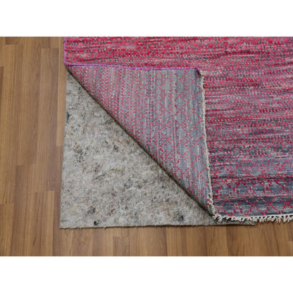 Modern and Contemporary Wool Hand Knotted Rug Red No Border 9.4X12.2 -O079645
