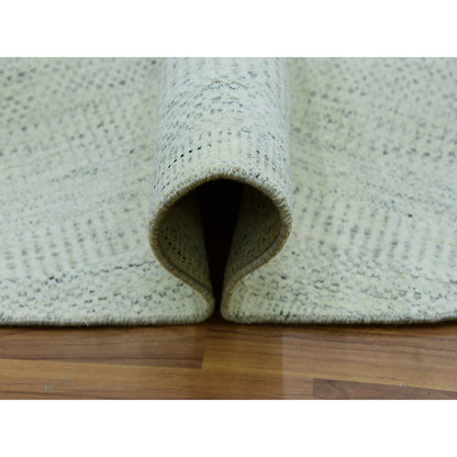 Modern and Contemporary Wool Hand Knotted Rug Grey No Border 8.0X8.0 -O079655