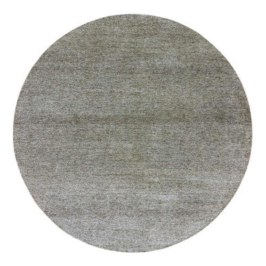 Modern and Contemporary Wool Hand Knotted Rug Grey No Border 10.0X10.0 -O079659