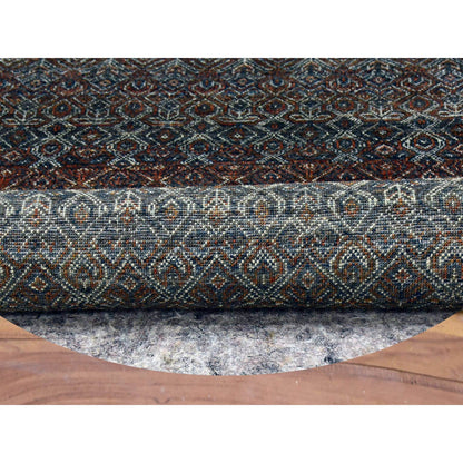 Modern and Contemporary Wool Hand Knotted Rug Brown No Border 5.11X6.0 -O079660