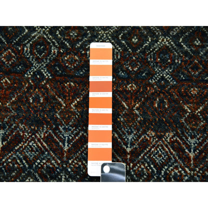 Modern and Contemporary Wool Hand Knotted Rug Brown No Border 5.11X6.0 -O079660