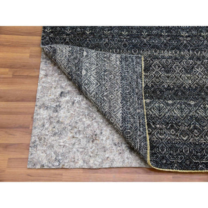 Modern and Contemporary Wool Hand Knotted Rug Grey No Border 5.0X7.1 -O079664