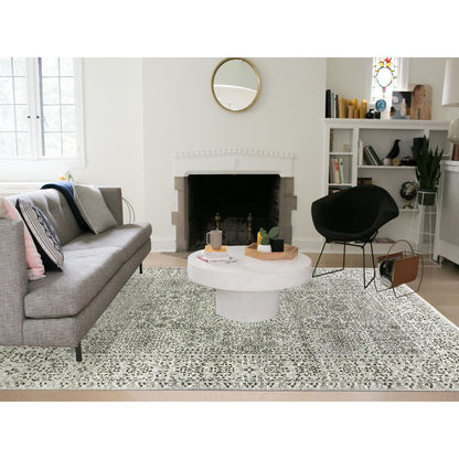 Mamluk Wool Hand Knotted Rug Ivory Ivory 9.1X12.0 -O079679